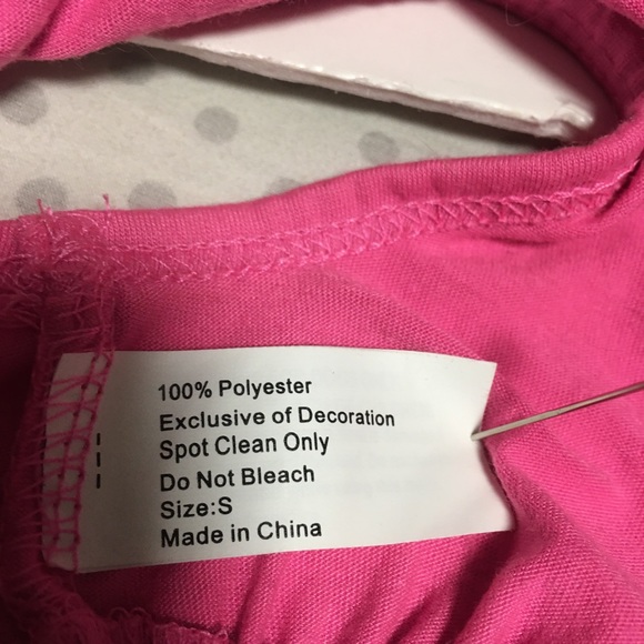 DOG! PET! Dress pink & blue hearts Smoochie Pooch New or Like new Sz Sma… - Picture 6 of 9